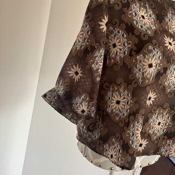 Green floral blouse  EU M, US M - Picture 3 of 3